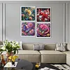 (US Local)4pcs/set Butterfly Flower-Special Shaped Diamond Painting Kit(40x40cm)