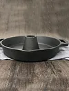 28CM Thick Turkey Pot with Handle Cast Iron Pre-Seasoned Chicken Roaster Pan