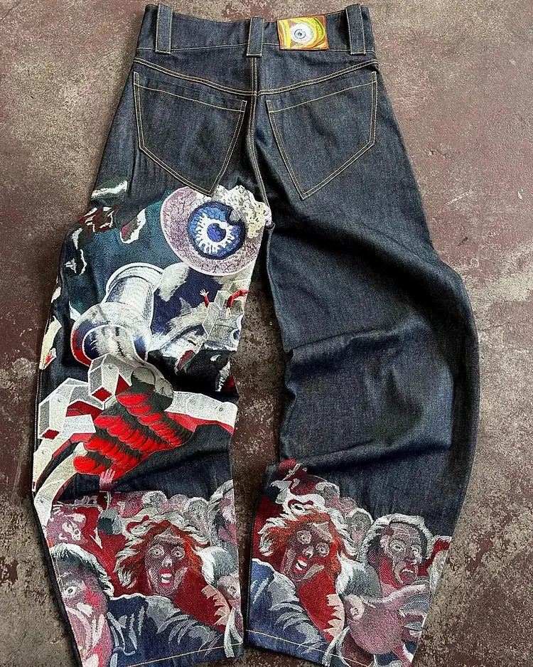 Retro Gothic Graphic Pant