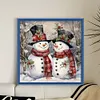 (Stamped/Counted) Christmas Snowman-11CT Cross Stitch 45*45cm