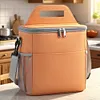 Insulated Lunch Bag Large Capacity Hand-Held Cooler Box Waterproof Picnic Bag
