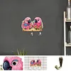 (US Local)Parrot DIY Diamond Painting Hanging Hook No Hole Punching Wall Decoration