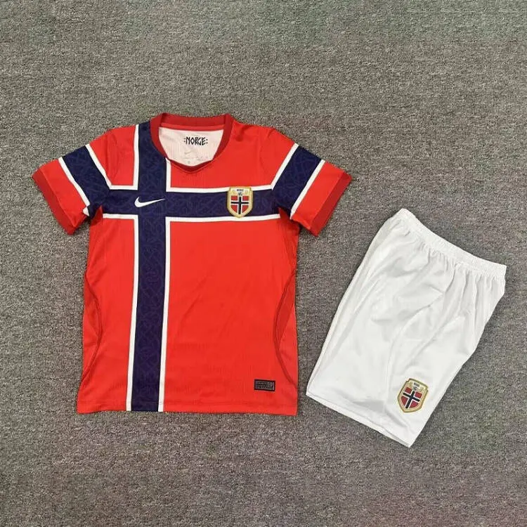 Kids Norway 2026 World Cup Home Jersey