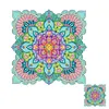 Diamond Painting Double-Layer Mandala Refrigerator Magnet 360 Rotating Magnetic Refrigerator Sticker