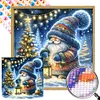 >SALE<5D DIY Full Round Drill Partial AB Diamond Painting Gnome Kit Art Decor 50x50cm