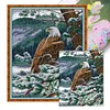 【Limited Stock Sale】Eagle Looking Out - 11CT Stamped Cross Stitch 55*67cm(Big Size)(Brand)