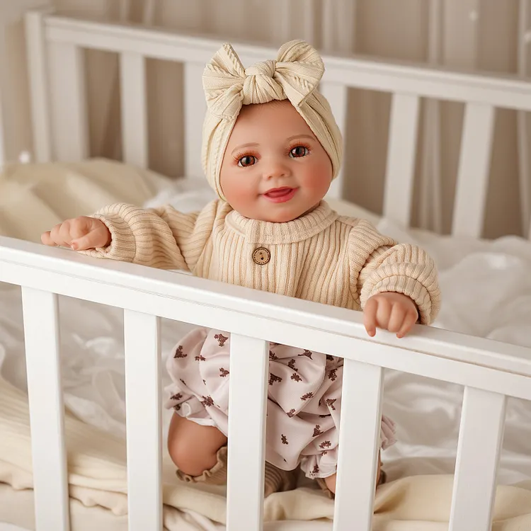 Babeside Smiling Reborn Baby Sunny&nbsp;17'' Little Infant Girl Physical and Mental Companies
