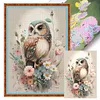 Flower Owl-11CT Stamped Cross Stitch 40*60cm(Big Size)