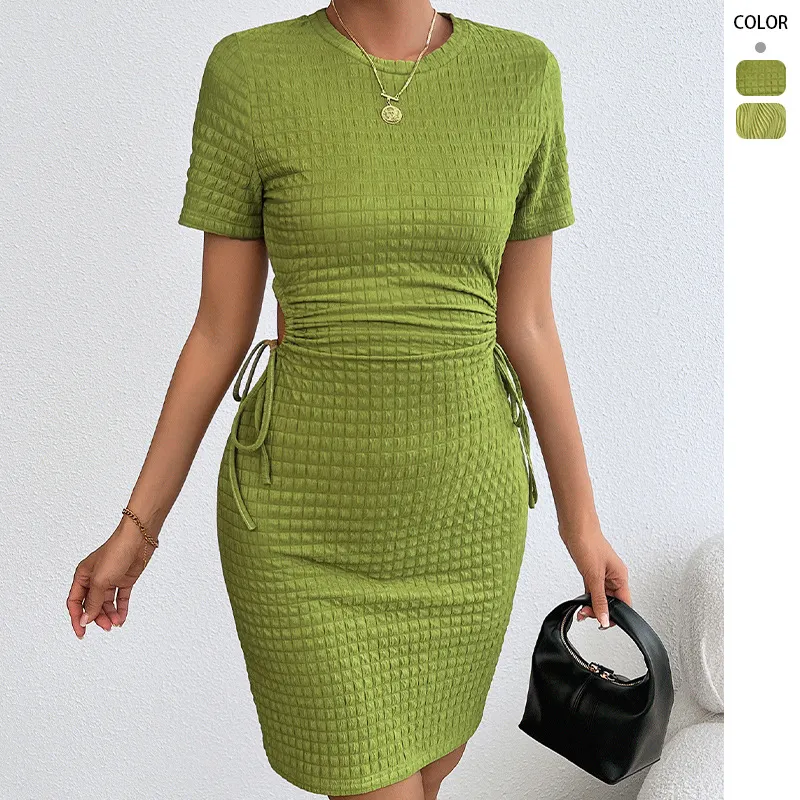 Nigikala Nigikala Spring/Summer New Print Sleeveless Elegance Elegance Open-Fork With Dress Woman