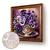 (US Local)Paint By Numbers Kit On Canvas DIY Oil Art Phalaenopsis Picture Decor40x40cm