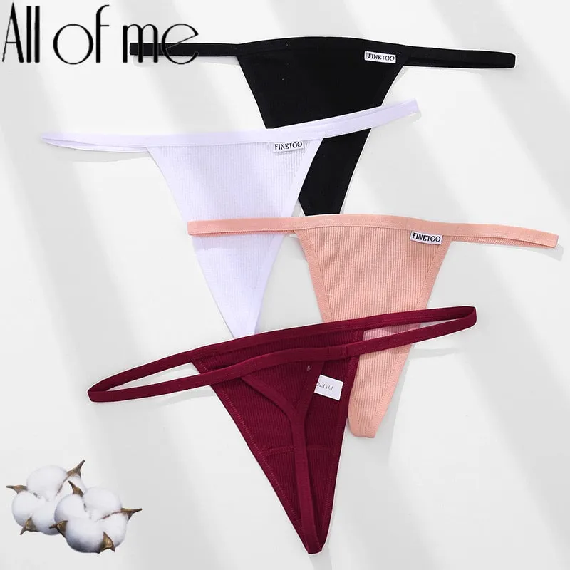 Cotton Underwear Sexy G-string Women's Lingerie Panties Female Underpants Briefs Thong Intimates T-Back Pantys Cotton Panties