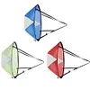 Foldable Boat Wind Sail Paddle Sailing Canoe Boat Wind Window (Red)