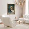 Cat Going To Toilet - 11CT Stamped Cross Stitch - 35*50cm
