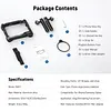 PA017 Universal Mobile Phone Cage Telescopic Adjustment Photography and Video Stand Stabilizer Double-Handed Cold Shoe Extension Cage