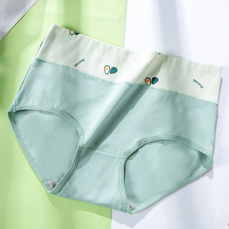 M-XXL Cotton Panties Women's Underwear Large Plus Size Lovely Comfort Briefs High Waist Seamless Underpants Female Lingerie