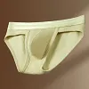 Men's Sexy Waffle Briefs with Scrotum Support Mercerated Waistband Comfortable Underwear for Men
