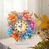 DIY Diamond Painting Acrylic Special Shaped Lily Flower Clock Art Kit