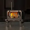 Mini Tent Stove with Chimney Stainless Steel Aroma Diffuser for Outdoor Camping
