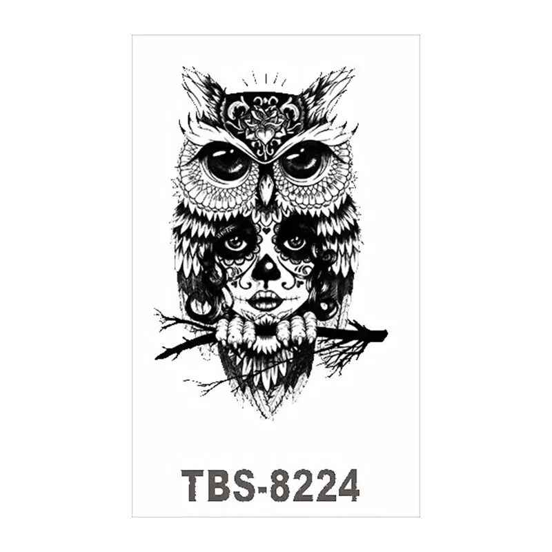 Waterproof Temporary Tattoo Stickers Wolf Fox Tattoo Chest Stickers Leg Arm Tatoo Man Woman Fake Tattoo Art Fashion Body Jewelry