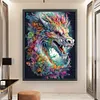 (Big Size)Colorful Dragon - 11CT Stamped Cross Stitch - 50*65cm