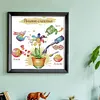 >SALE<Partial Embroidery Cotton Thread 14CT Counted Happiness Cross Stitch 44x44cm