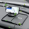 2-in-1 Anti-Slip Wireless Charging Mat with Phone Holder Wireless Charging Pad for Car 360 Degree Rotation Fit for iPhone 17/16/15/14/13/12 Pro for Android