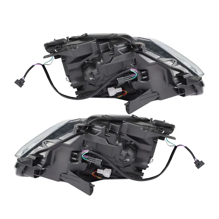 Silscvtt Headlights Assembly Replacement for Rogue 2014-2016 DRL Halogen Headlights Headlamp Left+Right Driver and Passenger Side