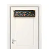 Love You Bye Hallway Entryway Door Signs Decor Easy Install Metal Wall Plaque Decor Wall-Mounted Retro Greenery Style Unny Sassy Home Decor for Entryway