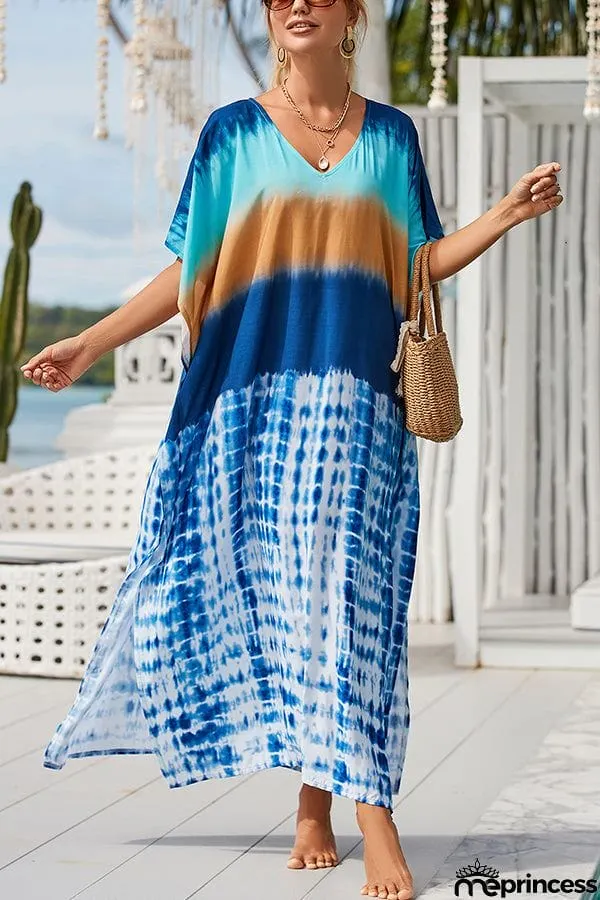 Rayon Positioning Vacation Robe Sunscreen Shirt Dress