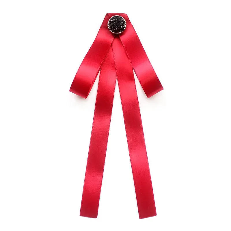 Hand-made Bow Tie Ladies Unisex Banking Stewardess Student Performs Career Korean White Shirt Black Bowtie Classic Trendy Gifts