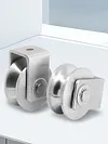 2Pcs V Type Groove Wheel Stainless Steel Gate Roller Wheel for Gym Equipment