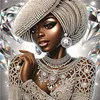 Black Beauty-Partial Special Shaped Diamond Painting 30*30CM