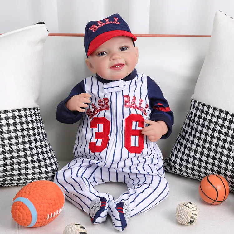 Babeside Smiling Reborn Baby Leen 20'' Little Infant Boy Best Gift for Kids