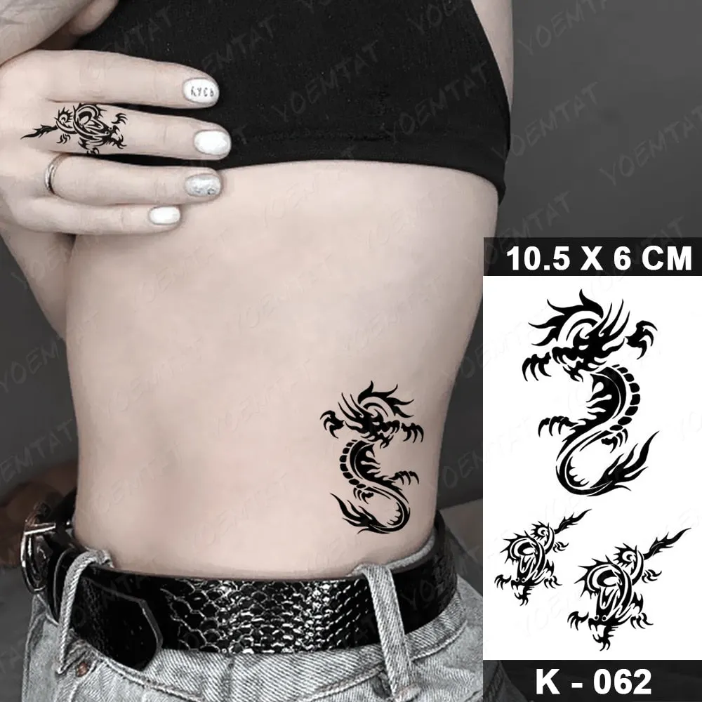 Waterproof Temporary Tattoo Stickers Nun Maria Prajna Diablo Old School Flash Tatto Arm Chest Body Art Fake Tattoos Women Men