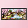 Garden Cottage-11CT Stamped Cross Stitch Kit(43*100cm)