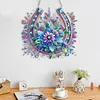 (US Local)Acrylic Special Shape Flowers Horseshoe 5D DIY Diamond Painting Dots Pendant