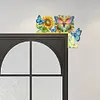 (US Local)Sunflowers Butterflies 5D DIY Wooden Diamond Painting Door Topper (Right)