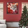 【Limited Stock Sale】（Big Size)Cat Flowers-Paint by Numbers Acrylic Painting 60*60CM