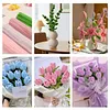 400 Pcs Pipe Cleaners Craft Kit with Floral Wires Tape Stamen and Ribbon Chenille Stems Flowers Craft Kit Suitable for Home Decor Handmade Gifts