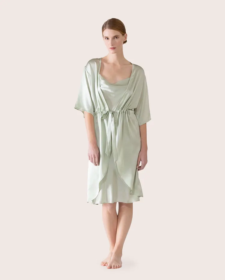 Long Silk Gown