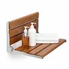 [US Local Warehouse] 17.7inch Bathroom Safety Shower Chair with Back Anti-Slip for Elderly & Disabled