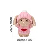 Handmade Mini Bunny Hug Cute with Gift Box Card Soft Floppytiny Easter Bunnie Best Gifts for Bunny Easter Holiday Birthday