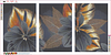 Black Gold Plant - Full Round Diamond Painting(90*45cm)