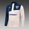 Joyfball 2024/2025 S&atilde;o Paulo Half-Pull Training Suit Khaki Football Shirt 1:1 Thai Quality