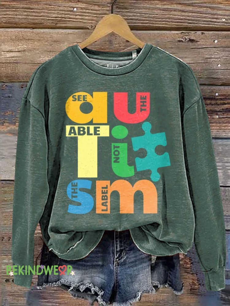 Autism Awareness Sweashirt Multicolor / S