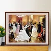 >SALE<5D DIY Diamond Painting Kits Full Round Drill Waltz Ballroom Dancing Art Picture