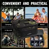 Waterproof Camping Storage Bag & Multi Pocket Outdoor Crossbody Bag(Light Green)