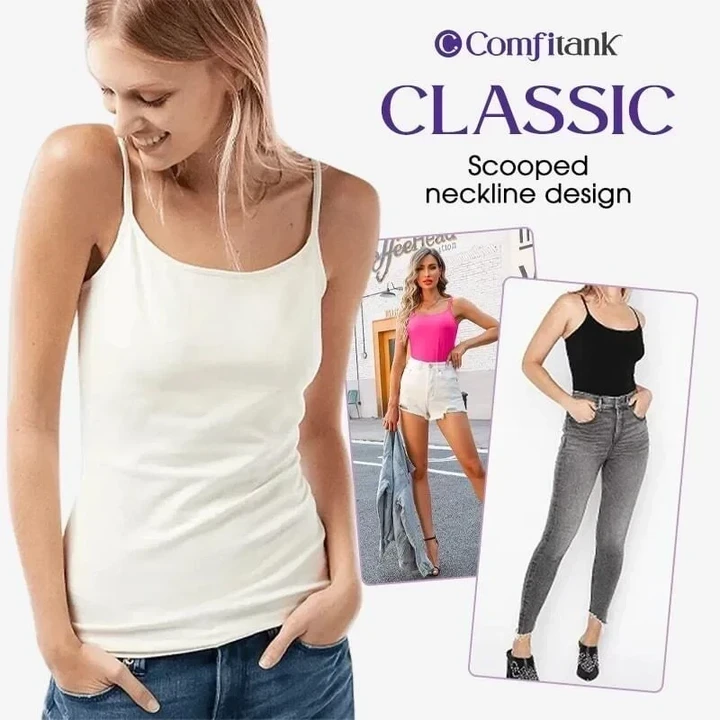 🔥Hot sale🔥 Women Tank Top with Built in Bra Camisole
