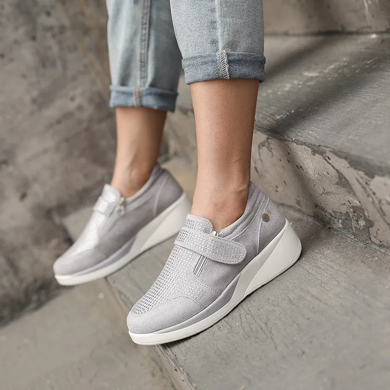 school supplies  Sneakers Women Comfortable Shoes Sport Sneakers Lightweight Platform Increased Rhinestone Shoes Walking Shoes For Women Shoes