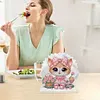 Acrylic Cat Diamond Painting Napkin Rack Decor for Home Office Decor